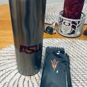 Stainless Steel Tumbler and Notepad Set